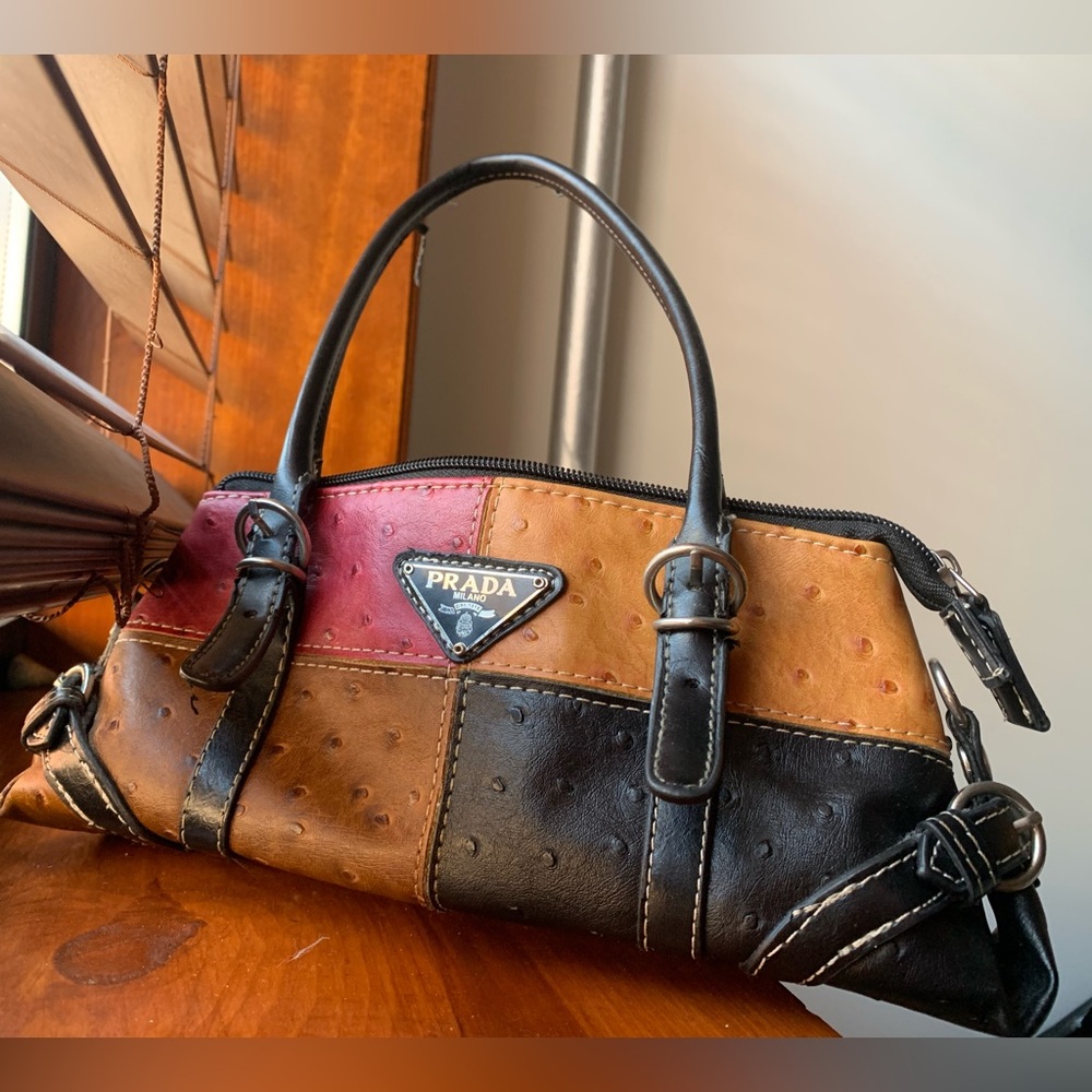 PRADA baguette purse multicolored